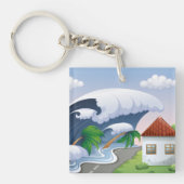 Tsunami Wave Schlüsselanhänger (Vorderseite)