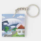 Tsunami Wave Schlüsselanhänger (Rückseite)