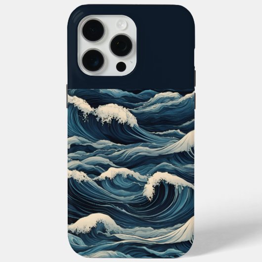 Tsunami Waves Case-Mate iPhone Hülle (Rückseite)