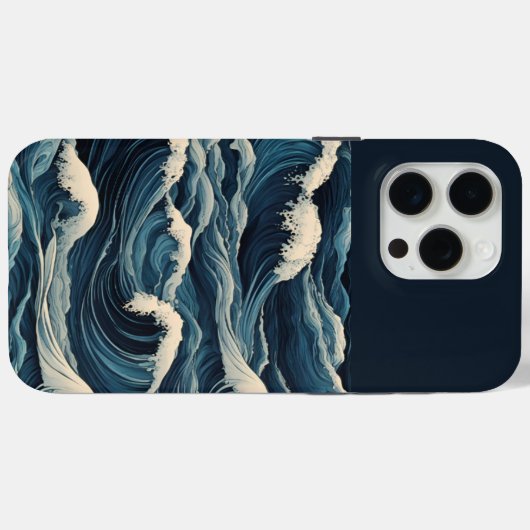 Tsunami Waves Case-Mate iPhone Hülle (Rückseite (Horizontal))