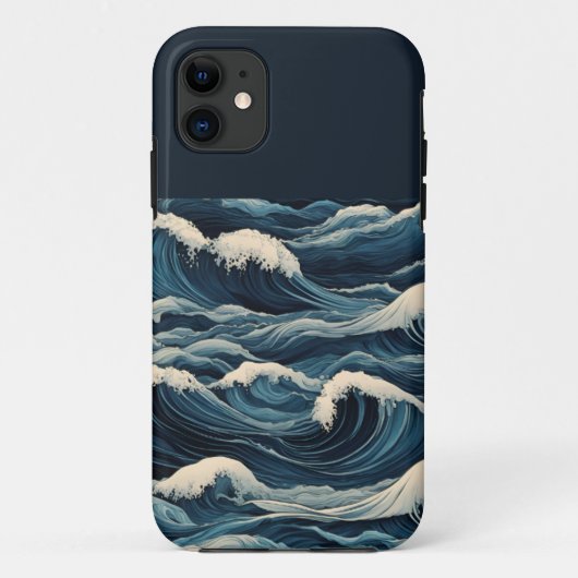 Tsunami Waves Case-Mate iPhone Hülle (Rückseite)