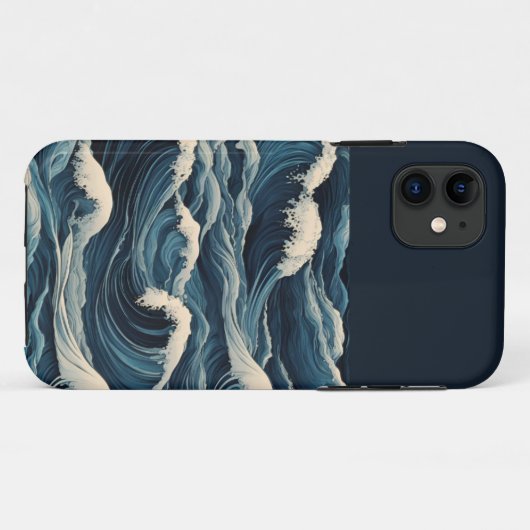 Tsunami Waves Case-Mate iPhone Hülle (Rückseite (Horizontal))