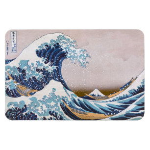 Tsunami-Welle vor Kanagawa Japan von Hokusai Magnet