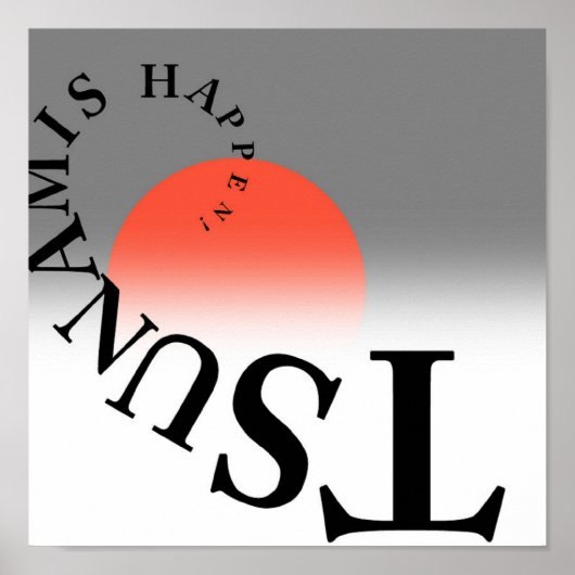 TSUNAMIS PASSIERT! POSTER (Vorne)