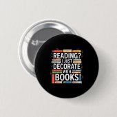 Tsundoku-Definition Bibliophile buchliebend Bücher Button (Vorne & Hinten)
