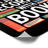 Tsundoku-Definition Bibliophile buchliebend Bücher Poster (Ecke)