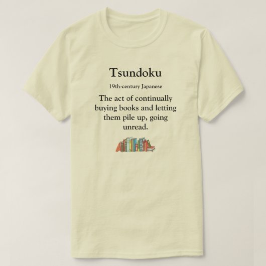 Tsundoku T-Shirt (Design vorne)