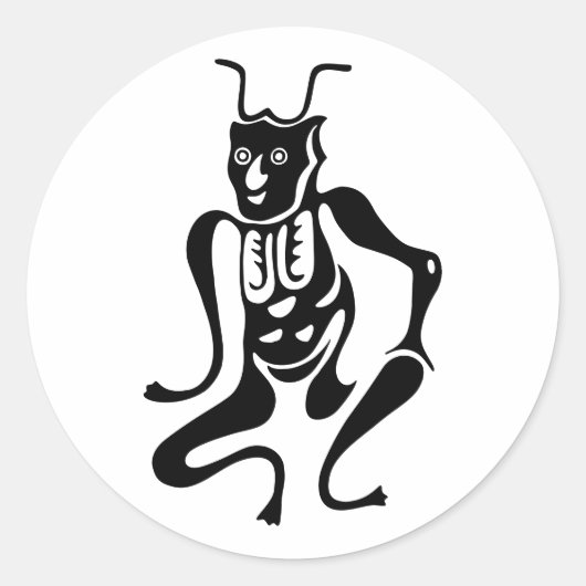 Tsuno-daishi-Schutzsymbol-01 Runder Aufkleber (Vorderseite)