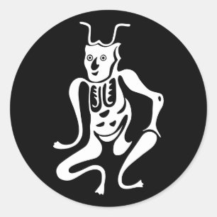 Tsuno-daishi Schutzsymbol-01 Runder Aufkleber