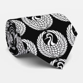 Tsuru Crane Krawatte (Gerollt)