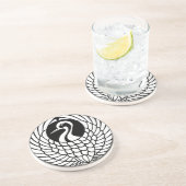 Tsuru Crane Untersetzer (Seite)