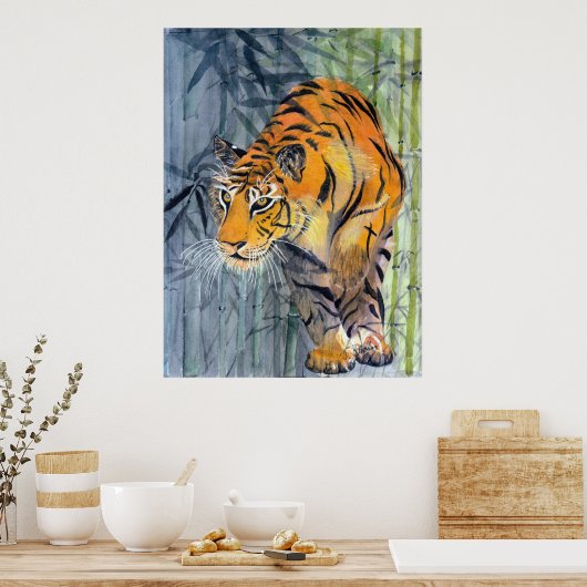 Tsuyako Tiger Poster (Küche)