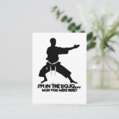 TSW Ich bin im Dojo............................... Postkarte (Stehend Vorderseite)