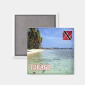 TT008 TOBAGO, Trinidad und Tobago, Kühlschrank Magnet (Vorderseite/Rückseite)