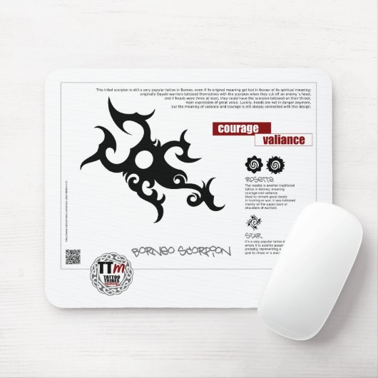 TT Bedeutung - BORNEO SCORPION Mousepad (Mit Mouse)