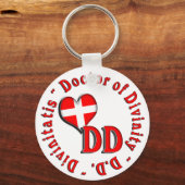 TT CIRCULAR ACRONYM LOGO DOKTOR DER DIVINITÄT SCHLÜSSELANHÄNGER (Vorderseite)