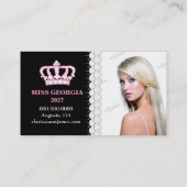 TT-Diamant Bliss-Emblem-Foto-Karte Visitenkarte (Rückseite)