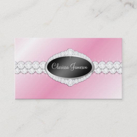 TT-Diamant Bliss-Emblem-Foto-Karte Visitenkarte (Vorderseite)