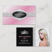 TT-Diamant Bliss-Emblem-Foto-Karte Visitenkarte (Vorne/Hinten)