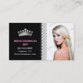 TT-Diamant Bliss-Emblem-Foto-Karte Visitenkarte (Rückseite)