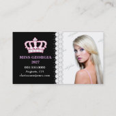 TT-Diamant Bliss-Emblemzebra-Leopard-Foto-Karte Visitenkarte (Rückseite)