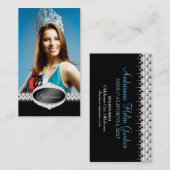 TT-Diamant Bliss-Schönheits-Festzug-Foto-Karte Visitenkarte (Vorne/Hinten)