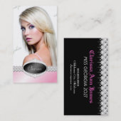 TT-Diamant Bliss-Schönheits-Festzug-Foto-Karte Visitenkarte (Vorne/Hinten)