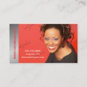 Tt-DiamantBliss Enblem Foto-Karte Visitenkarte (Rückseite)