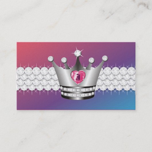 TT-Perfekte Prinzessin Premium Platinum Paper Visitenkarte (Vorderseite)