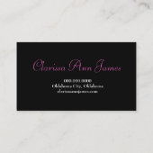 TT-Schönheit Festzug-Foto-Karte Visitenkarte (Rückseite)