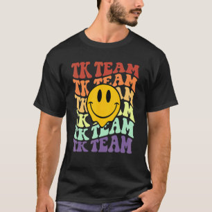 TT Team Staffel Retrolächeln Gesicht Back To Schoo T-Shirt