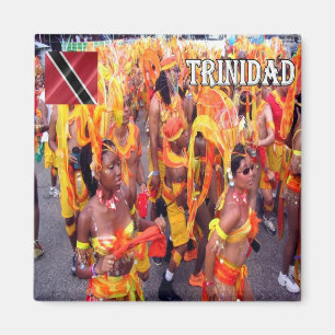 TT - Trinidad und Tobago Trinidad und Orange Karne Magnet