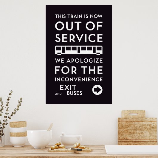 TTC - Apology Out-Service-Poster Poster (Küche)