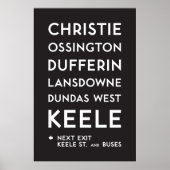 TTC - Bloor-Danforth Christie Poster (Vorne)