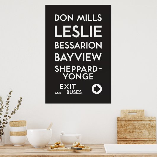 TTC - Don Mills Poster in Sheppard (Küche)