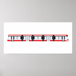 TTC New Streetcar Poster (passt zum IKEA RIBBA-Rah