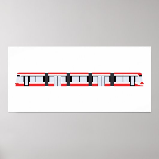 TTC New Streetcar Poster (passt zum IKEA RIBBA-Rah (Vorne)