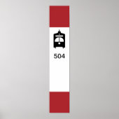 TTC Streetcar Stopp Poster mit Personalisierter Ro (Vorne)