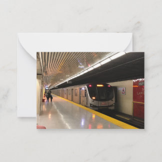 TTC Toronto Subway Lawrence Station Notizkarte Mitteilungskarte
