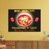 👍 ❤️ 😋 Tteok Bokki-Hot & Spicy Koreanischer Rice Leinwanddruck (Insitu (Wohnzimmer))