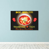 👍 ❤️ 😋 Tteok Bokki-Hot & Spicy Koreanischer Rice Leinwanddruck (Insitu (Holzboden))
