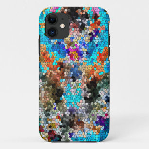 TTEQOTGCubismusINV SGDRKDP BLAU iPhone 11 Hülle
