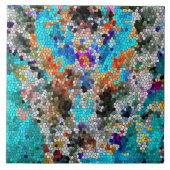 TTEQOTGCubismusINV SGDRKDP BLAU Fliese (Vorderseite)
