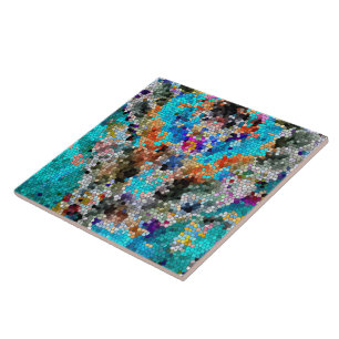 TTEQOTGCubismusINV SGDRKDP BLAU Fliese