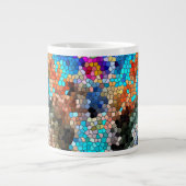 TTEQOTGCubismusINV SGDRKDP BLAU Jumbo-Tasse (Vorderseite)