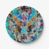 TTEQOTGCubismusINV SGDRKDP BLAU Pappteller (Vorderseite)