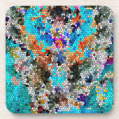 TTEQOTGCubismusINV SGDRKDP BLAU Untersetzer (Vorderseite)