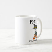 Ttery Because Murder Is Wrong Funny Cat Funny Tter Kaffeetasse (VorderseiteRechts)