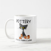 Ttery Because Murder Is Wrong Funny Cat Funny Tter Kaffeetasse (Links)