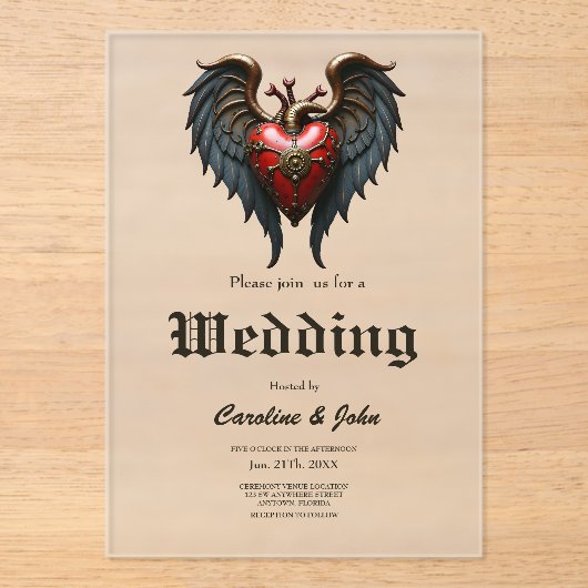 TThe pulsating heart of mechanics, Acryleinladungen (Vorderseite)